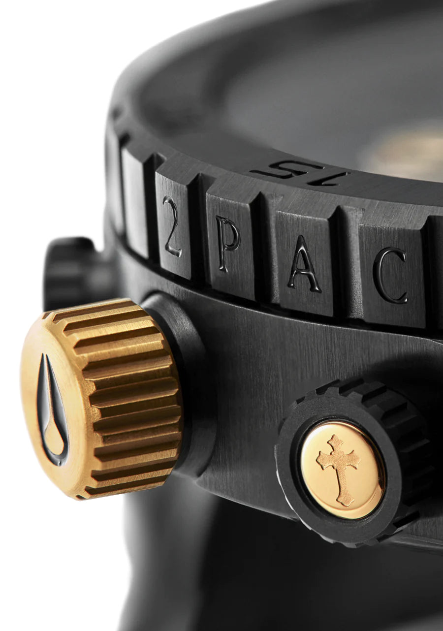 Nixon 2PAC 51-30 Chrono Black/ Gold A1376-010-00