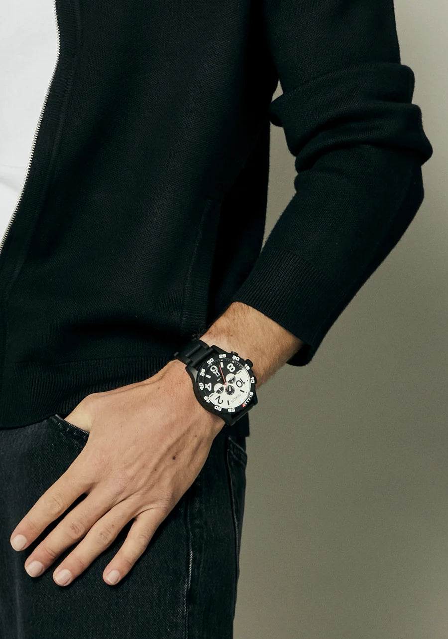 Nixon 51-30 Chrono Black/ White/ Black A1389-2052-00