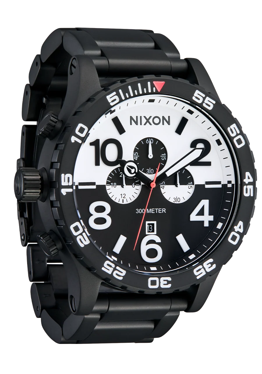 Nixon 51-30 Chrono Black/ White/ Black A1389-2052-00