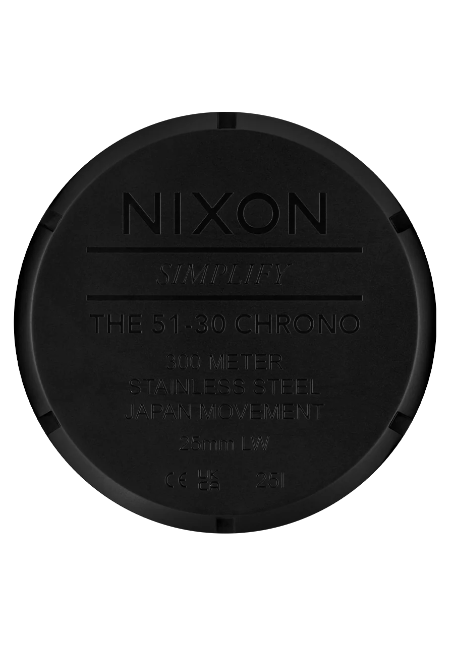 Nixon 51-30 Chrono Black/ White/ Black A1389-2052-00