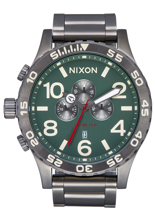 Nixon 51-30 Light Gunmetal/ Dark Forest A1389 5157-00