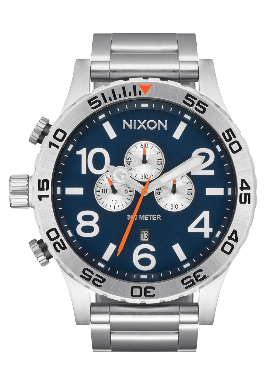 NIXON 51-30 Chrono Silver/Midnight A1389 5210-00