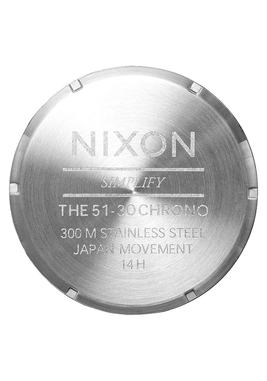 NIXON 51-30 Chrono Silver/Midnight A1389 5210-00
