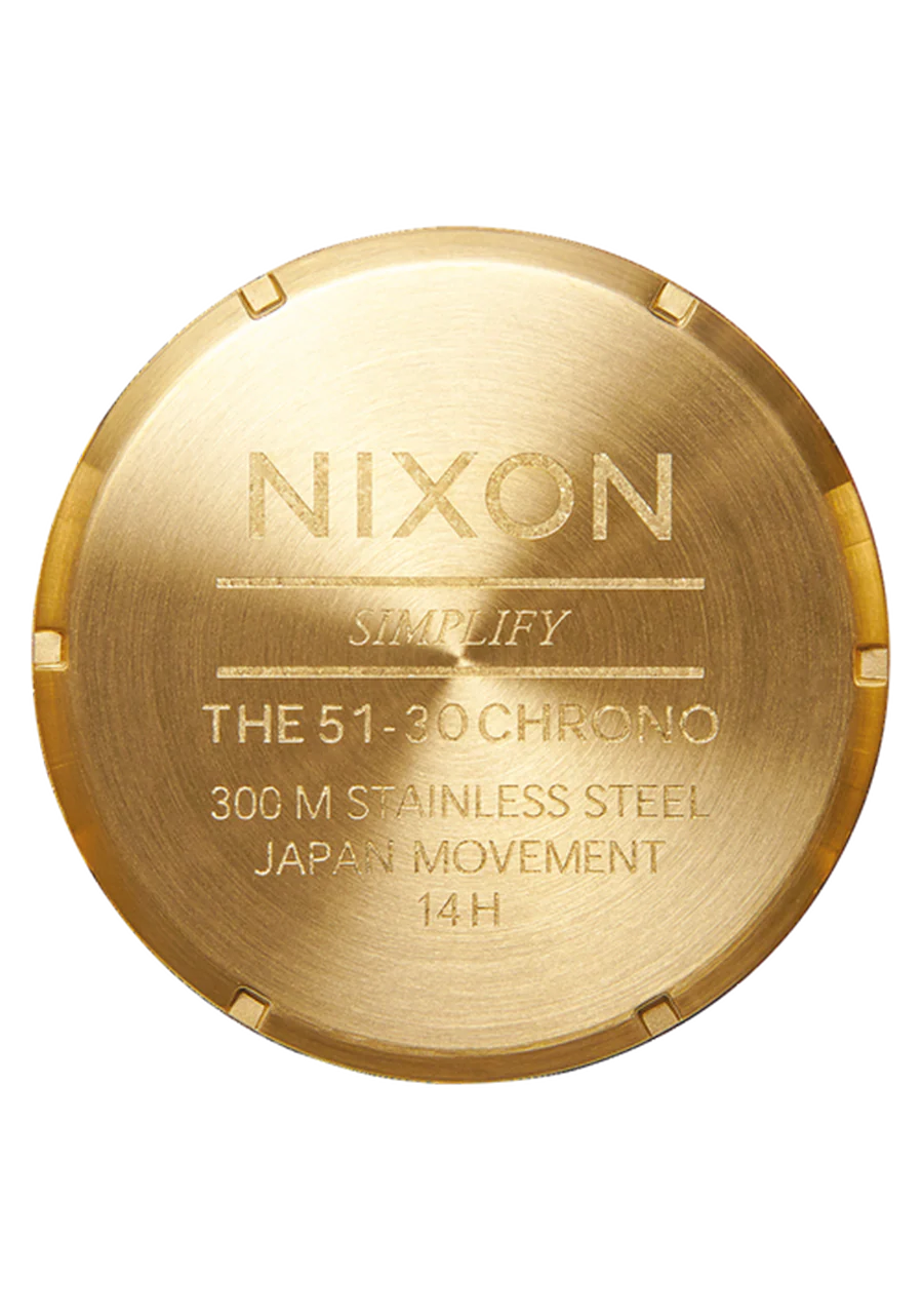 Nixon 51-30 Chrono 4th Dim Gold/ Black A1389 5358-00