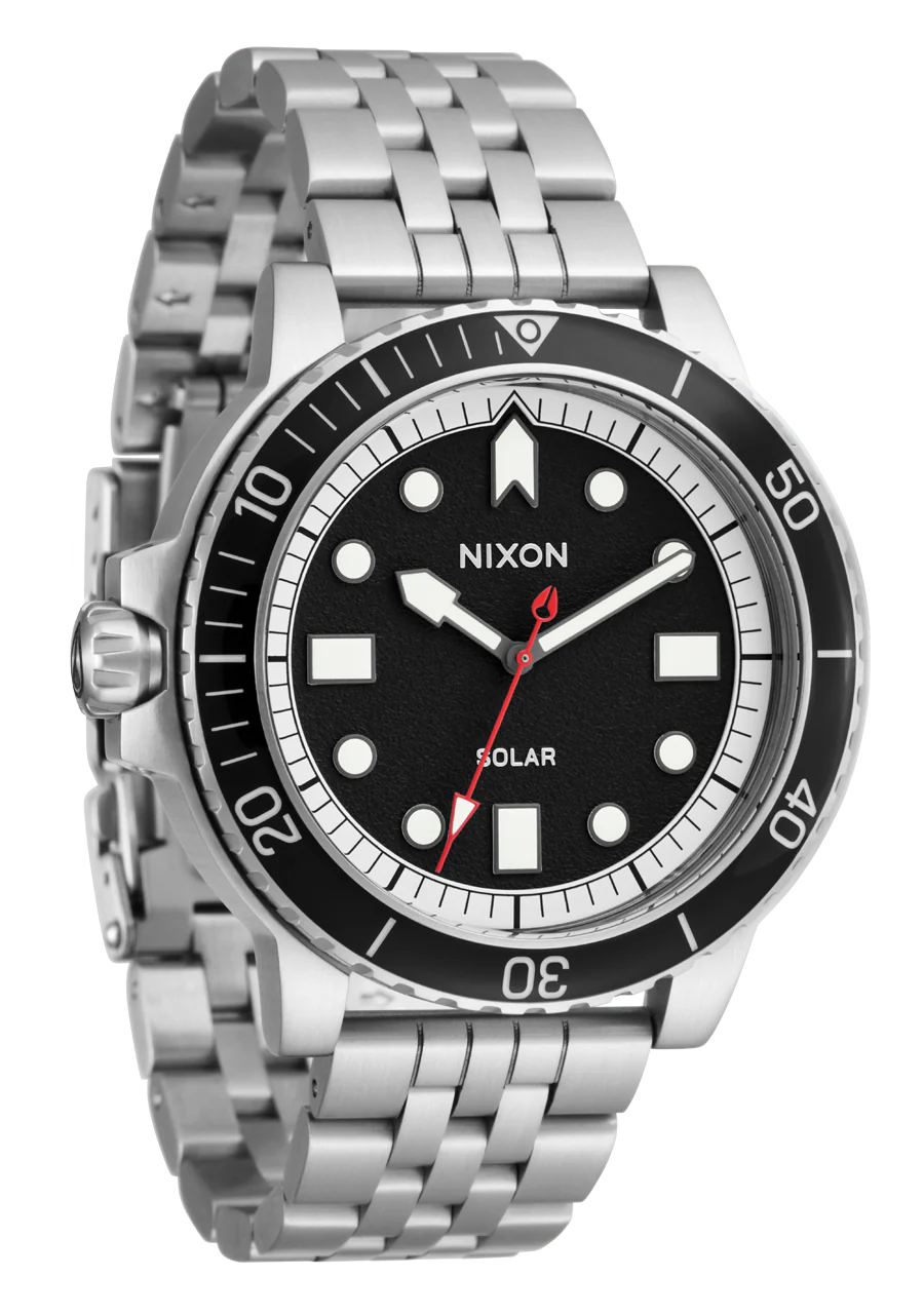 NIXON Stinger 44 Solar Silver/ Black/ White A1402 5233-00