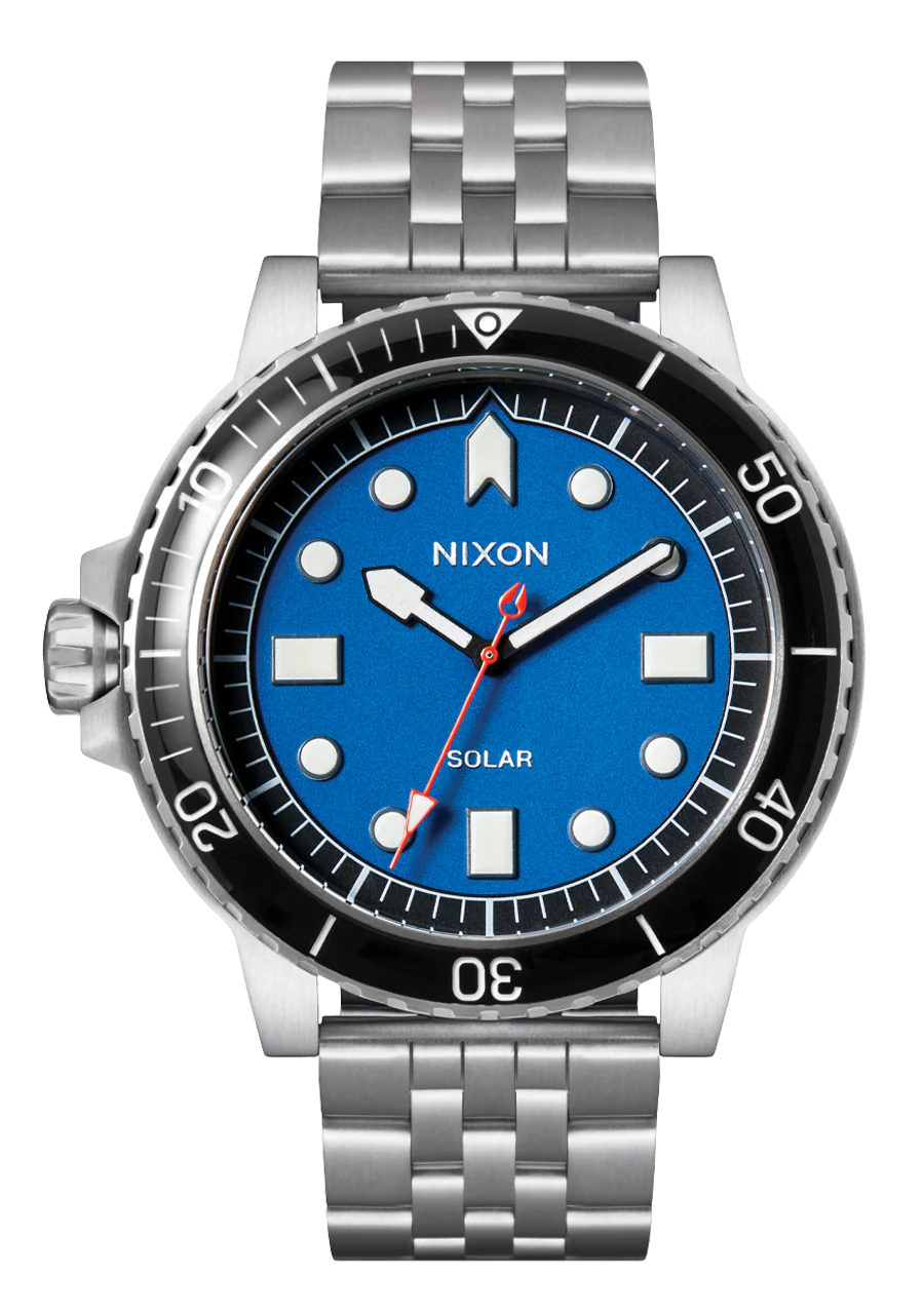 NIXON Stinger 44 Solar Silver/ Blue/ Black A1402 5236-00