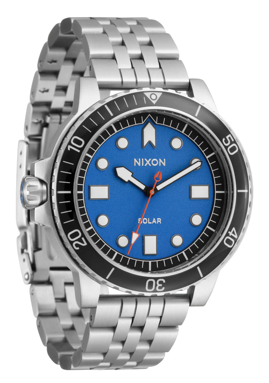 NIXON Stinger 44 Solar Silver/ Blue/ Black A1402 5236-00