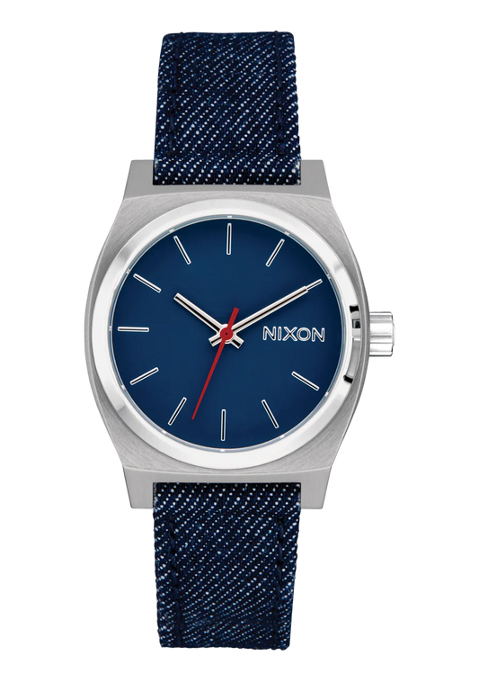 Nixon Medium Time Teller Denim Silver/ Indigo/ Denim A1412 5259-00