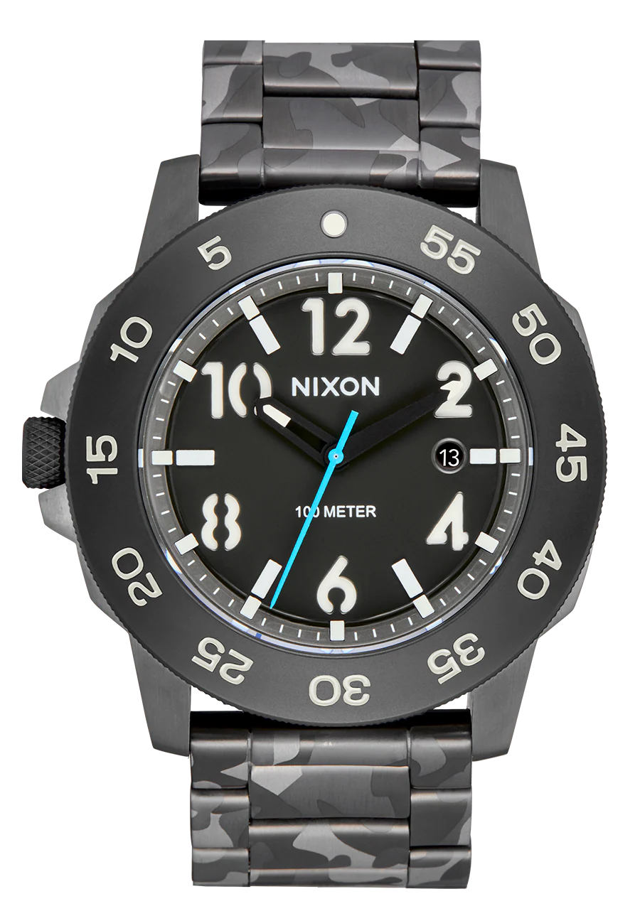 Nixon Smyth 44 Camo/ Green Quartz A1414 5362-00