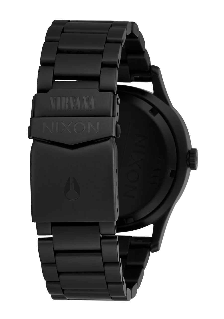 Nixon Nirvana Sentry Wobble Smiley Matte Super Black/Blue A1417-5367-00