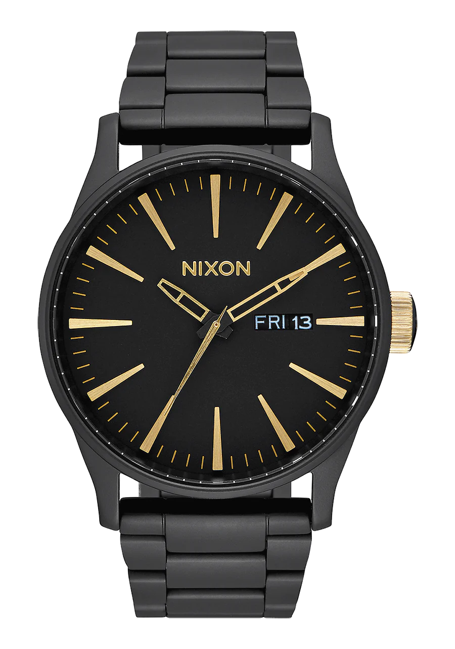 NIXON Sentry SS Matte Black/Gold A356-1041-00