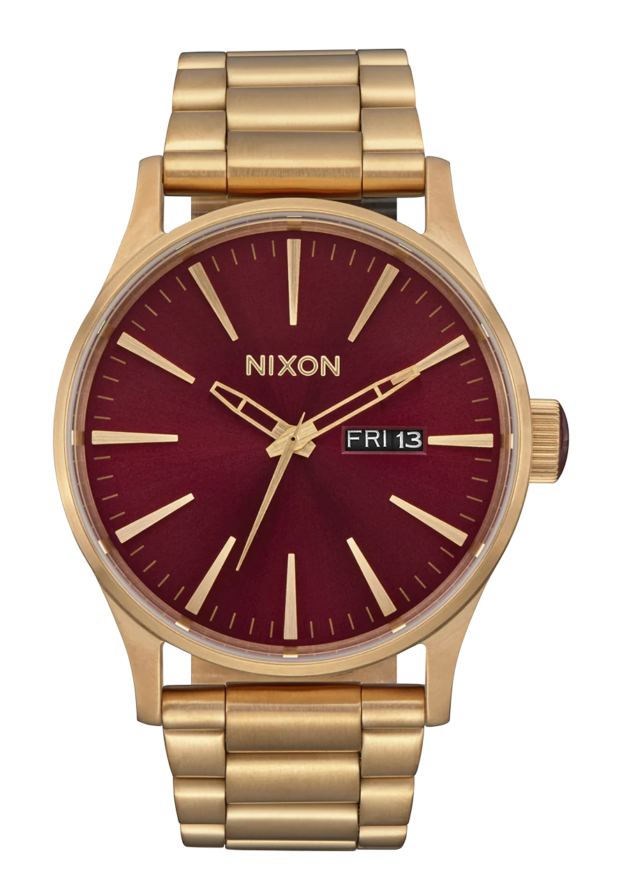 NIXON Sentry SS Gold/Oxblood Sunray A356-5094-00