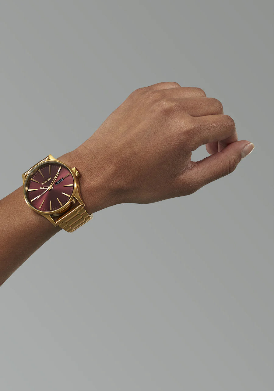 NIXON Sentry SS Gold/Oxblood Sunray A356-5094-00