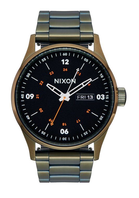 Nixon Sentry Stainless Steel Dark Olive/Black A356 5110-00