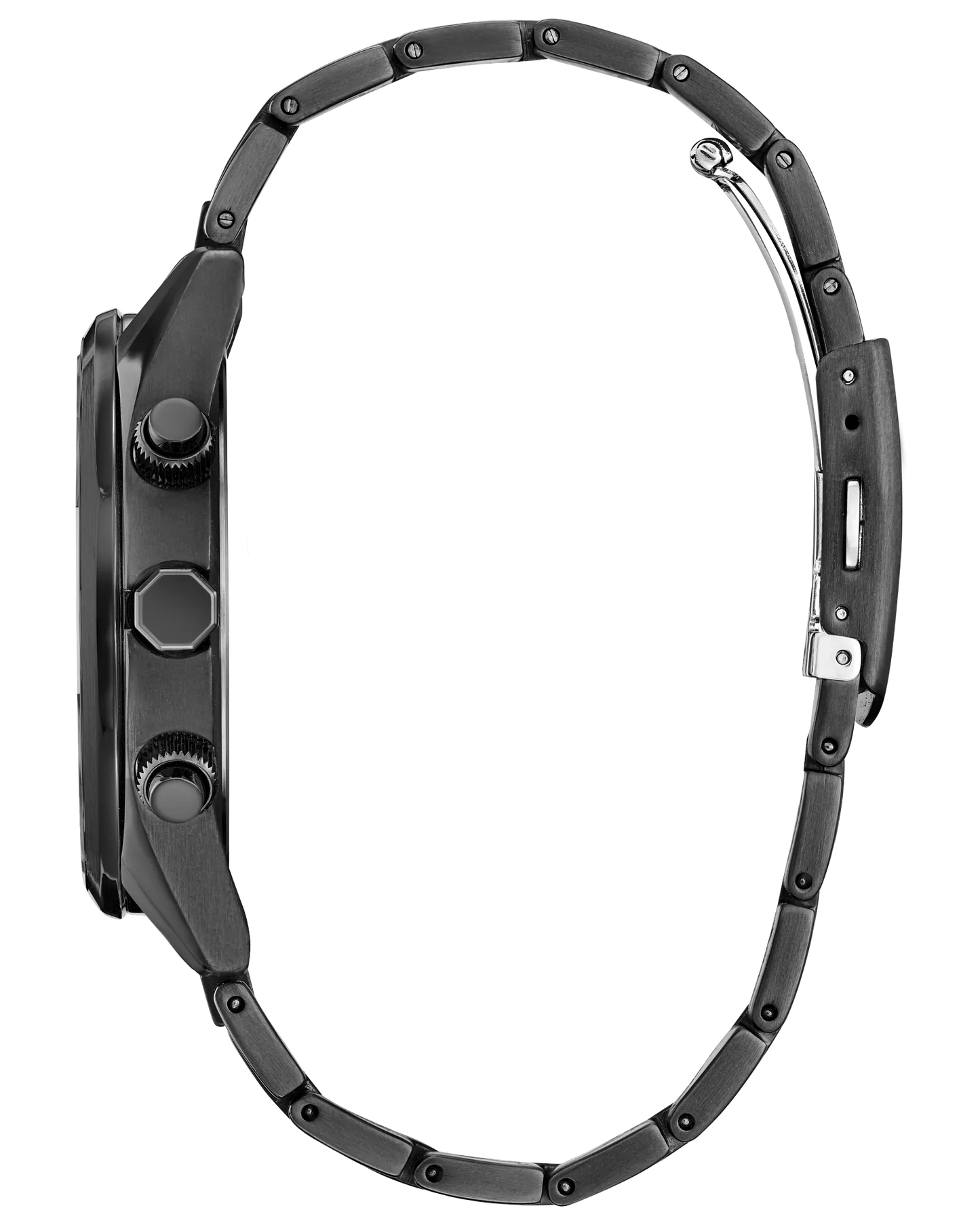 Citizen Sport Luxury Atomic Timekeeping Blue Dial Stainless Steel Black IP Case and Bracelet AT8265-57L
