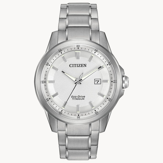 Citizen Chandler White Dial Super Titanium AW1490-50A