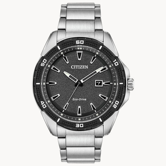 Citizen Weekender Black Dial Stainless Steel Bracelet AW1588-57E