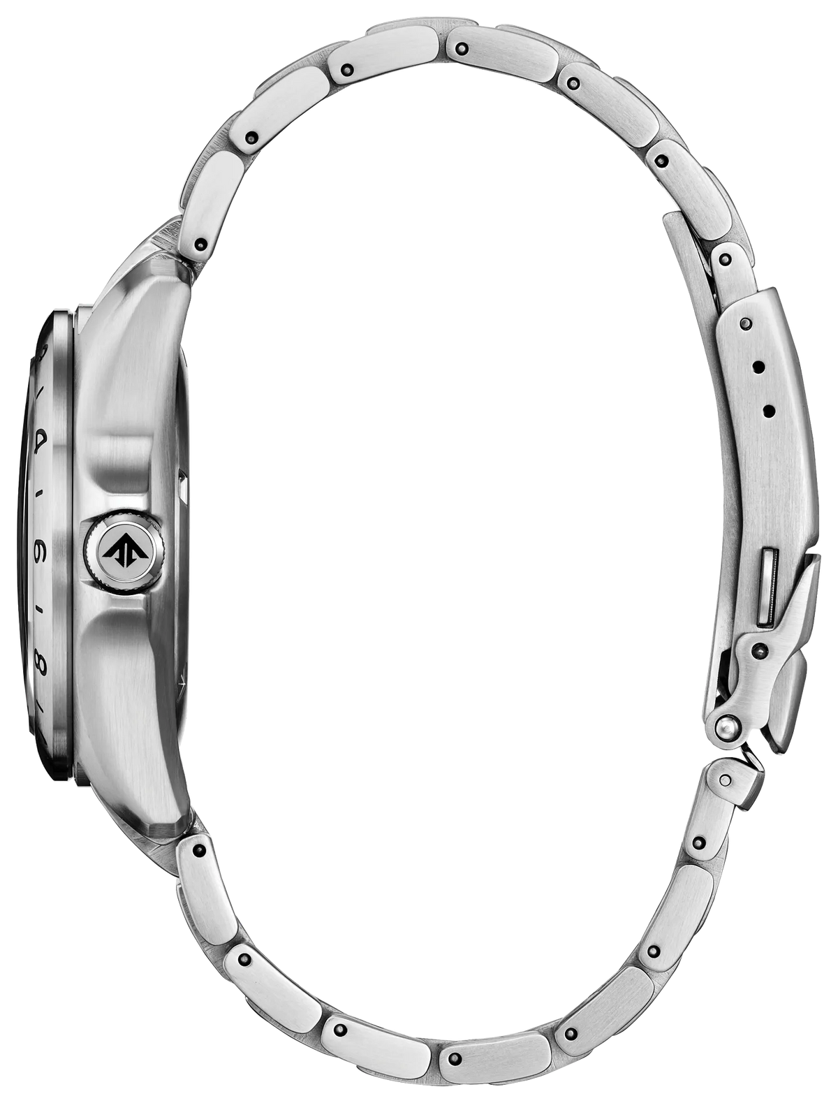 Citizen Promaster Land GMT Eco-Drive 39.5mm Red Dial Stainless Steel Bracelet BJ7150-50W