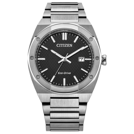 Citizen Sport Luxury Black Dial Stainless Steel Bracelet BM7660-54E