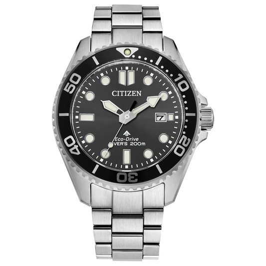 Citizen Promaster Dive Black Dial Stainless Steel Bracelet BN0261-51E
