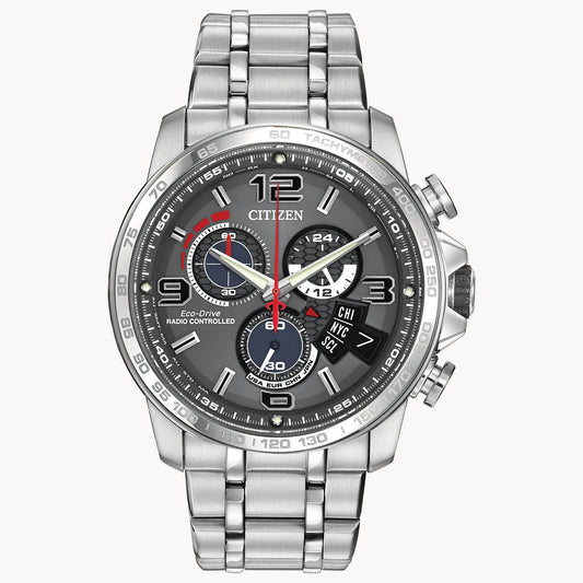 Citizen Chrono Time A-T Grey Dial Stainless Steel Bracelet BY0100-51H