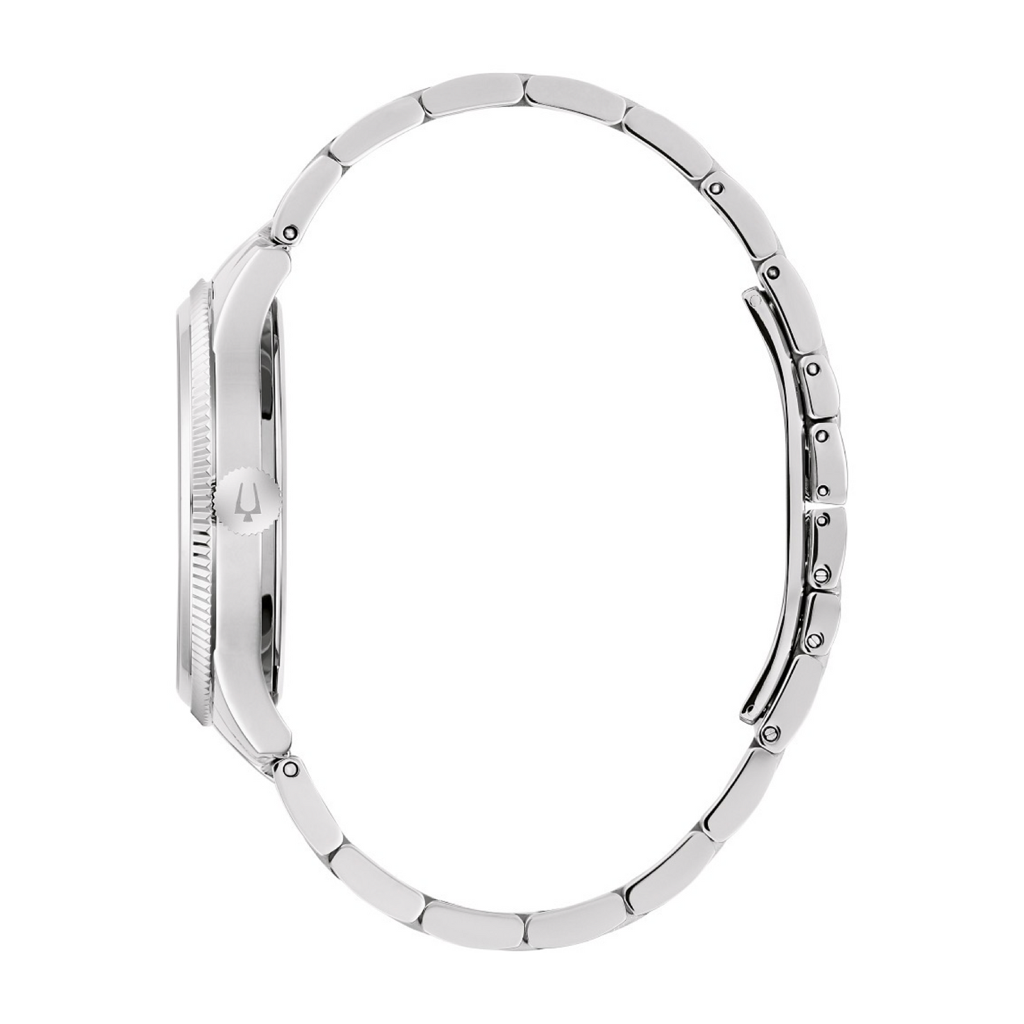 Bulova Classic Quartz 42mm Green Dial Coin Edge Stainless Steel Bracelet 96B479