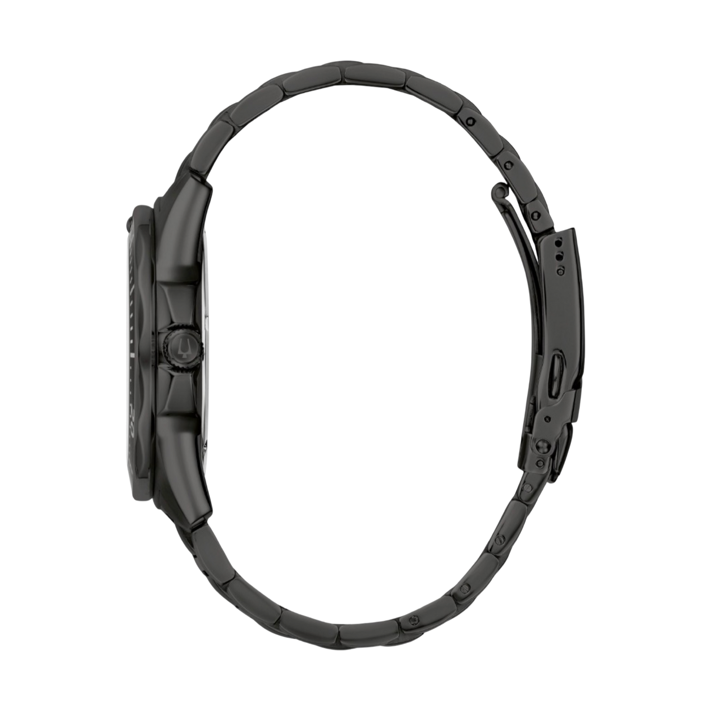 Bulova Sport Quartz 42.5mm Black Dial Black Stainless Bracelet 98B463