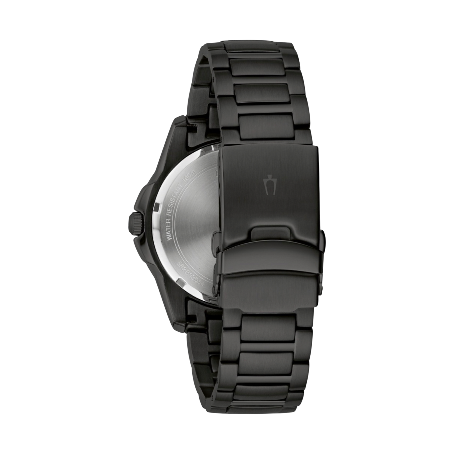 Bulova Sport Quartz 42.5mm Black Dial Black Stainless Bracelet 98B463