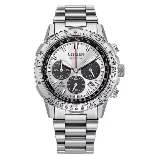 Citizen Promaster Air Navihawk Chronograph Silver Dial Stainless Steel Bracelet CA4660-61A