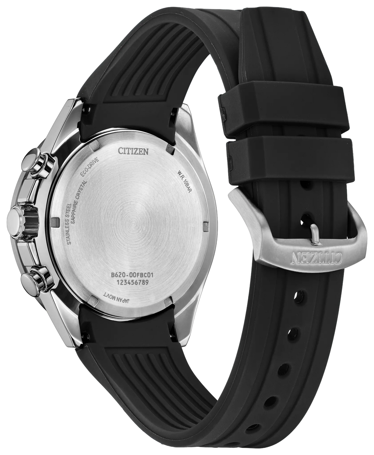 Citizen Endeavor Chrono Black Dial PU Strap CA4730-08E