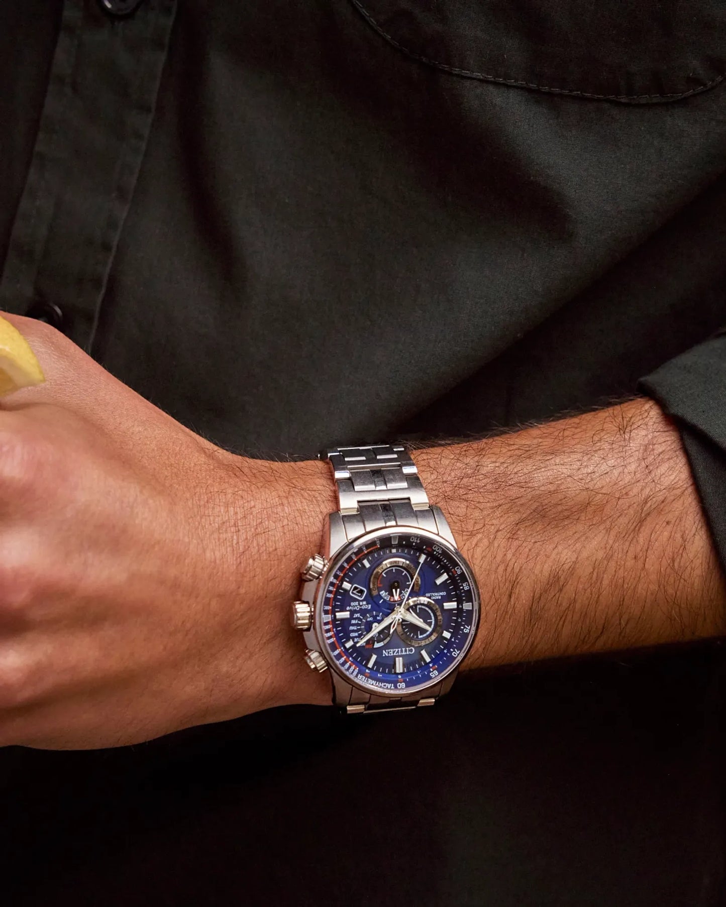 Citizen PCAT Atomic Timekeeping Blue Dial Steel Bracelet CB5880-54L