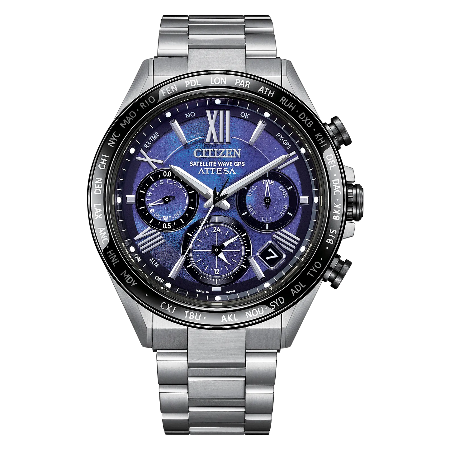 Citizen Attesa Limited Edition Blue Dial Super Titanium Satellite Timekeeping CC4075-50L