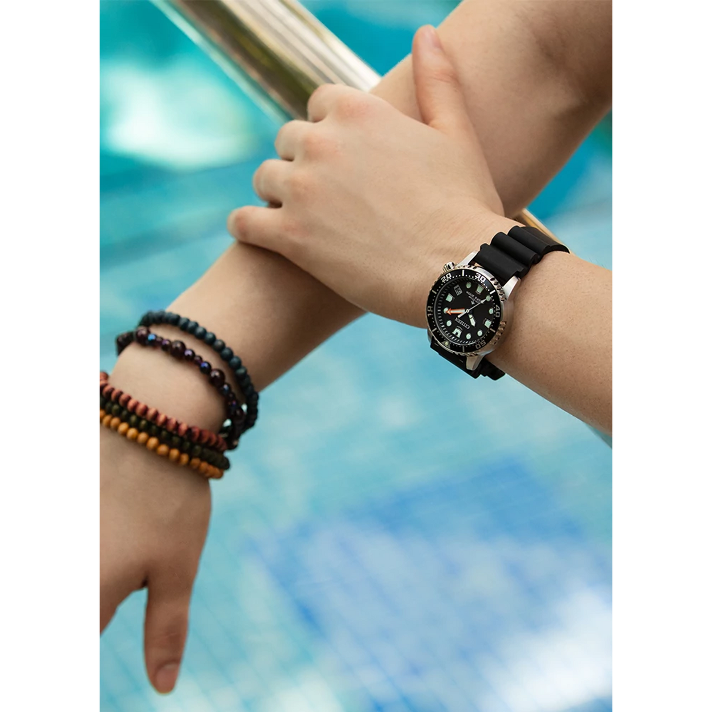Citizen Eco-Drive Promaster Dive Black Dial Polyurethane Strap EO2020-08E