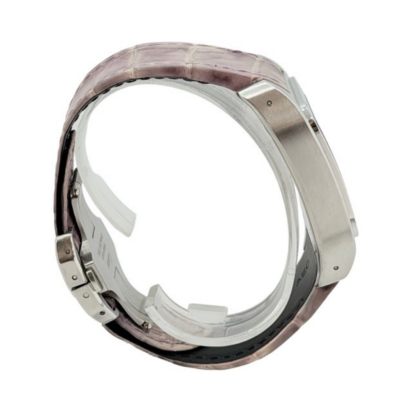 Cartier Santos 100 XL Automatic White Dial Stainless Steel Pink Strap 2656