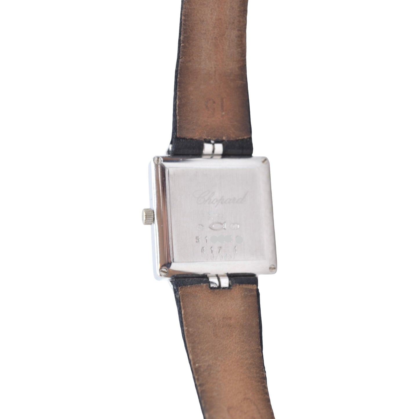 Chopard Your Hour 18K White Gold Diamonds and Mother-of-Pearl Dial Black Satin Strap 13/5951