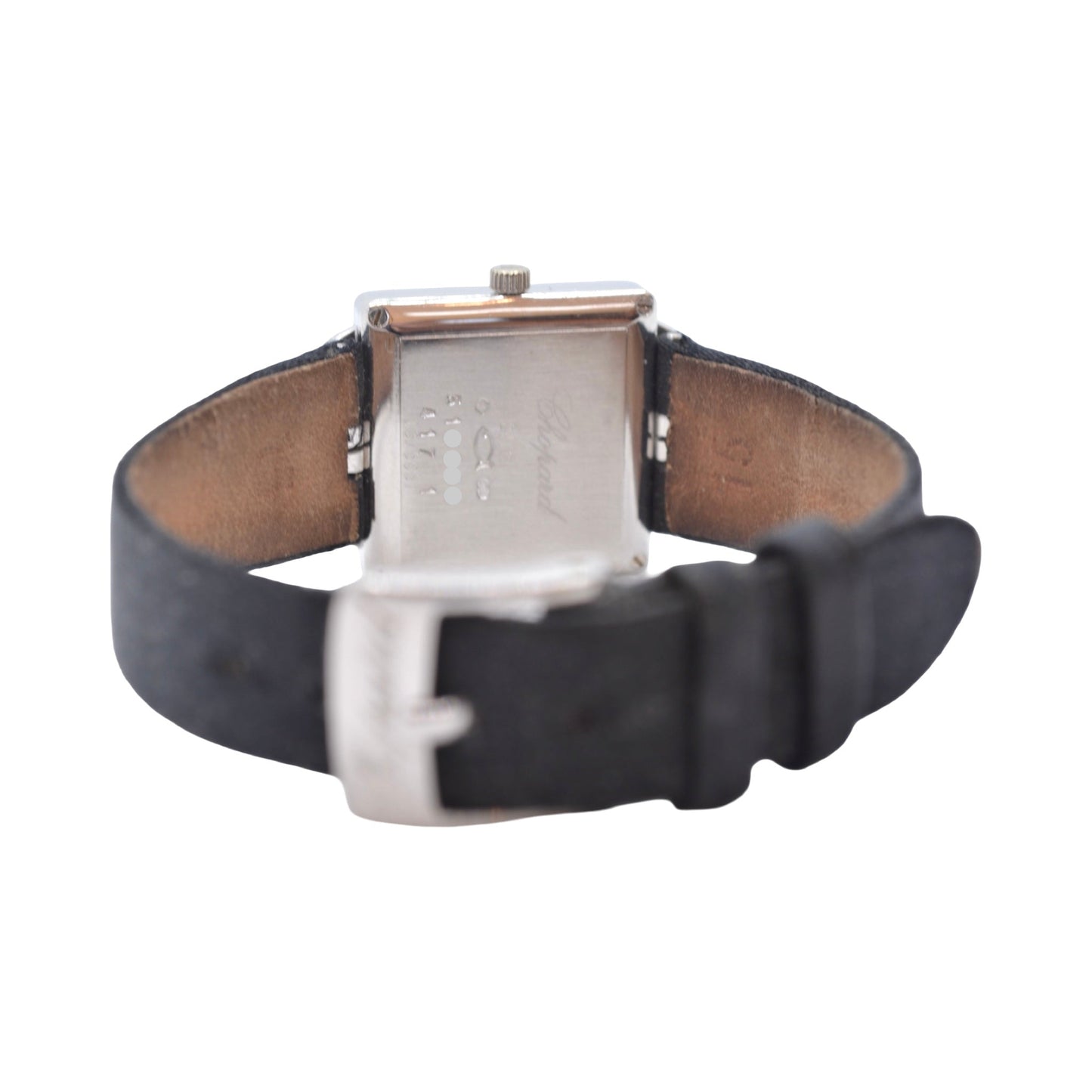 Chopard Your Hour 18K White Gold Diamonds and Mother-of-Pearl Dial Black Satin Strap 13/5951