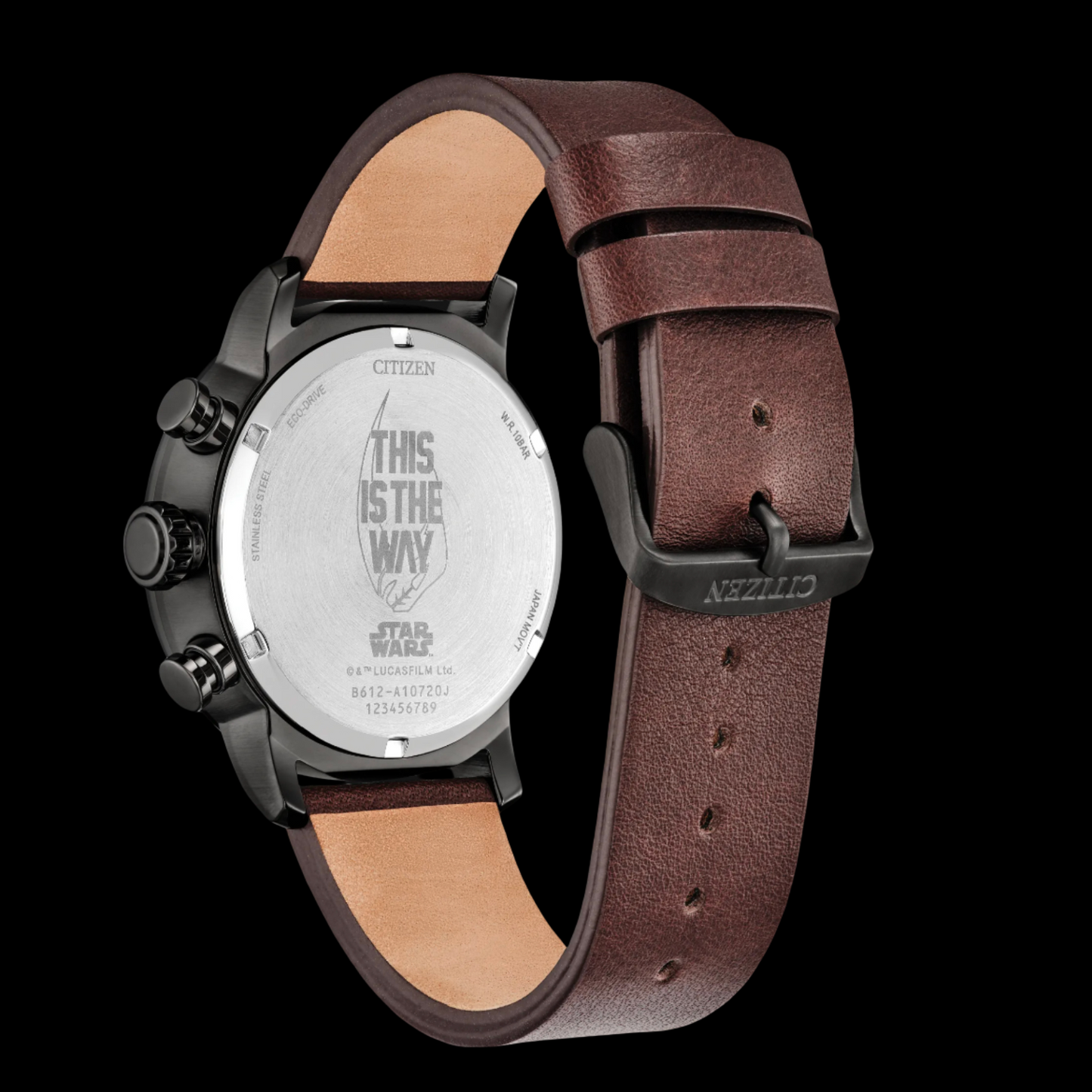 Citizen Star Wars Mandalorian Eco-Drive Gray Dial Brown Leather CA0857-09W