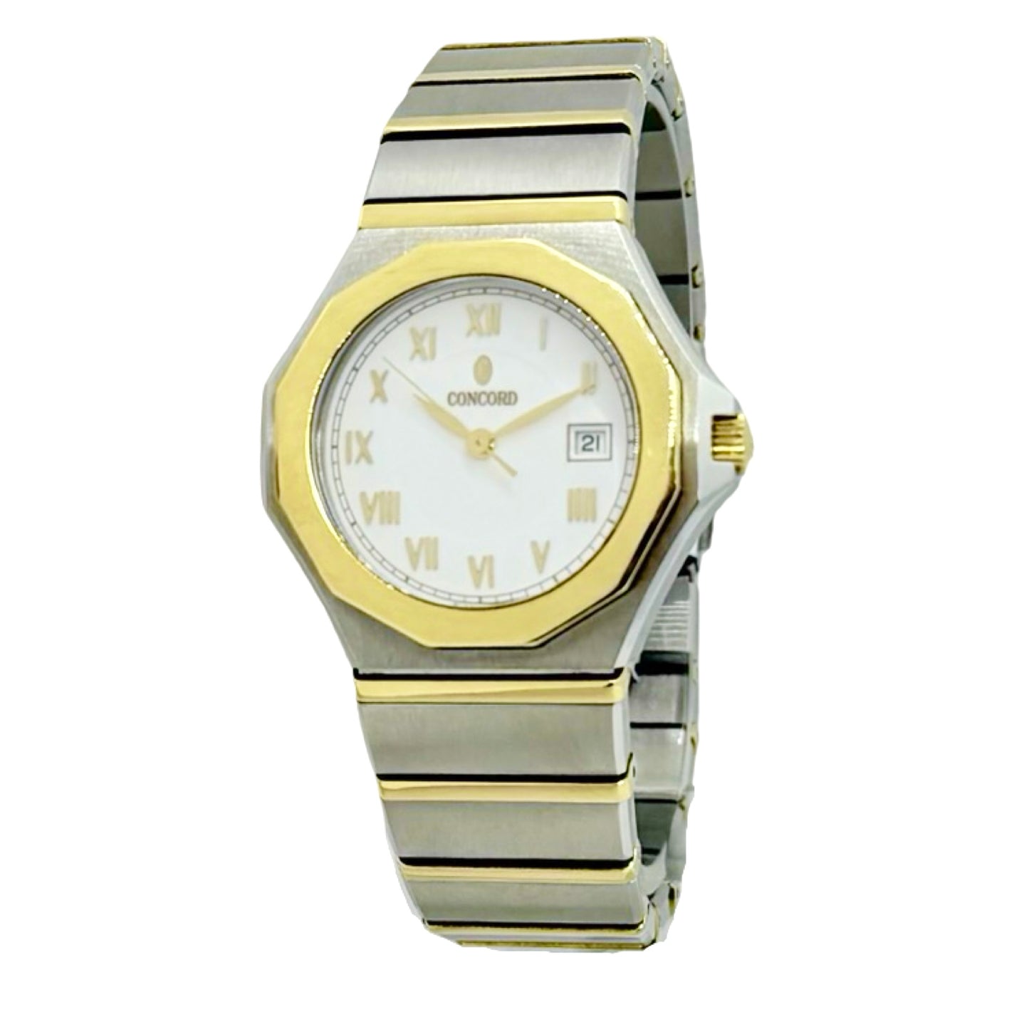 Concord Mariner SG 500 18K Gold and Steel Mother-of-Pearl Dial 30mm 15.57.140