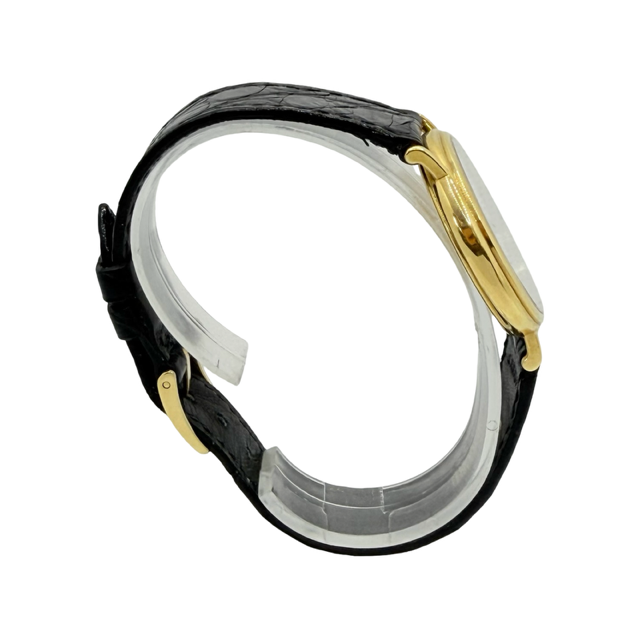 Concord Ultra Thin Quartz 32mm 18K Gold White Roman Dial Black Croco Strap 58-08-212