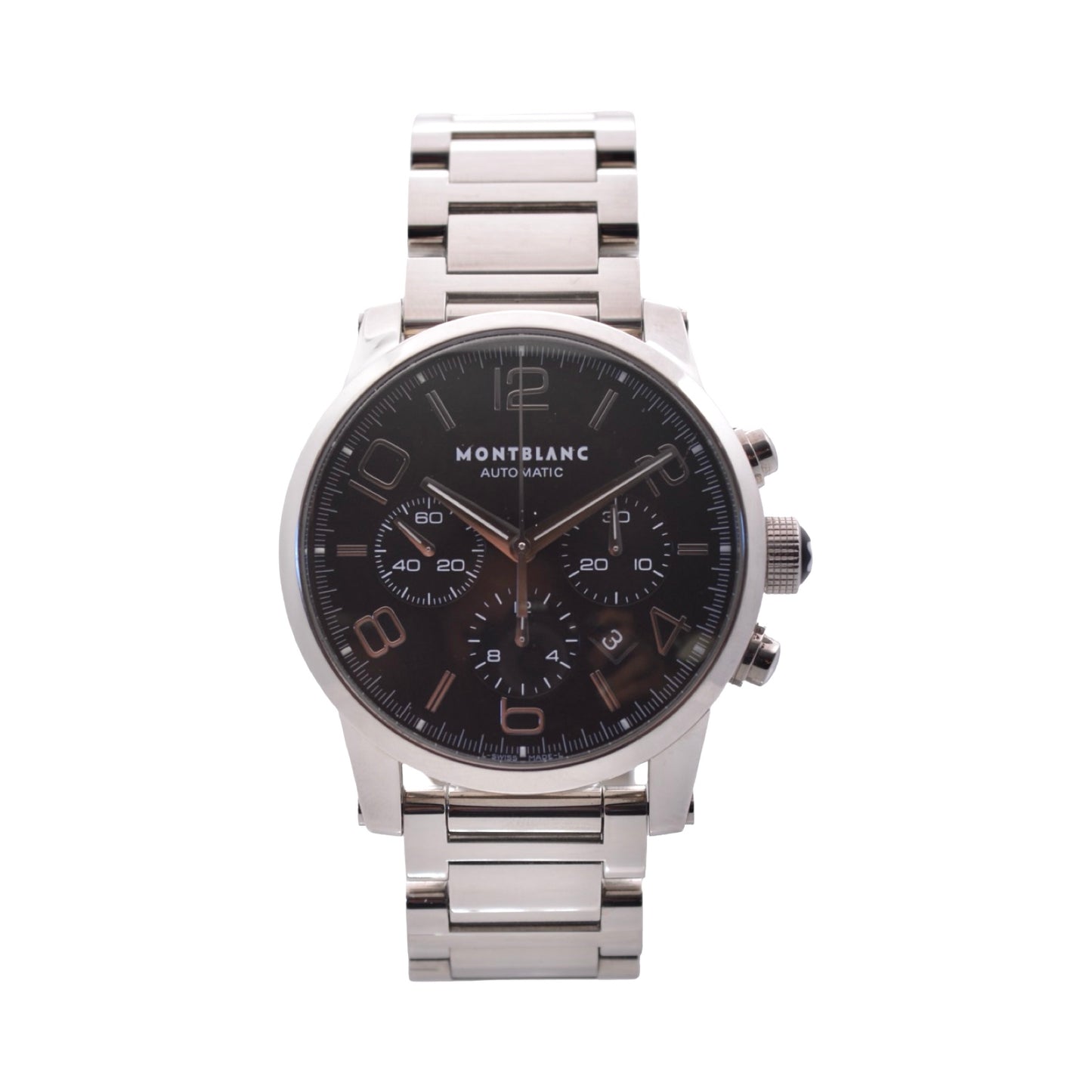 Montblanc Timewalker Automatic Chronograph 43mm Black Dial Stainless Steel 7260