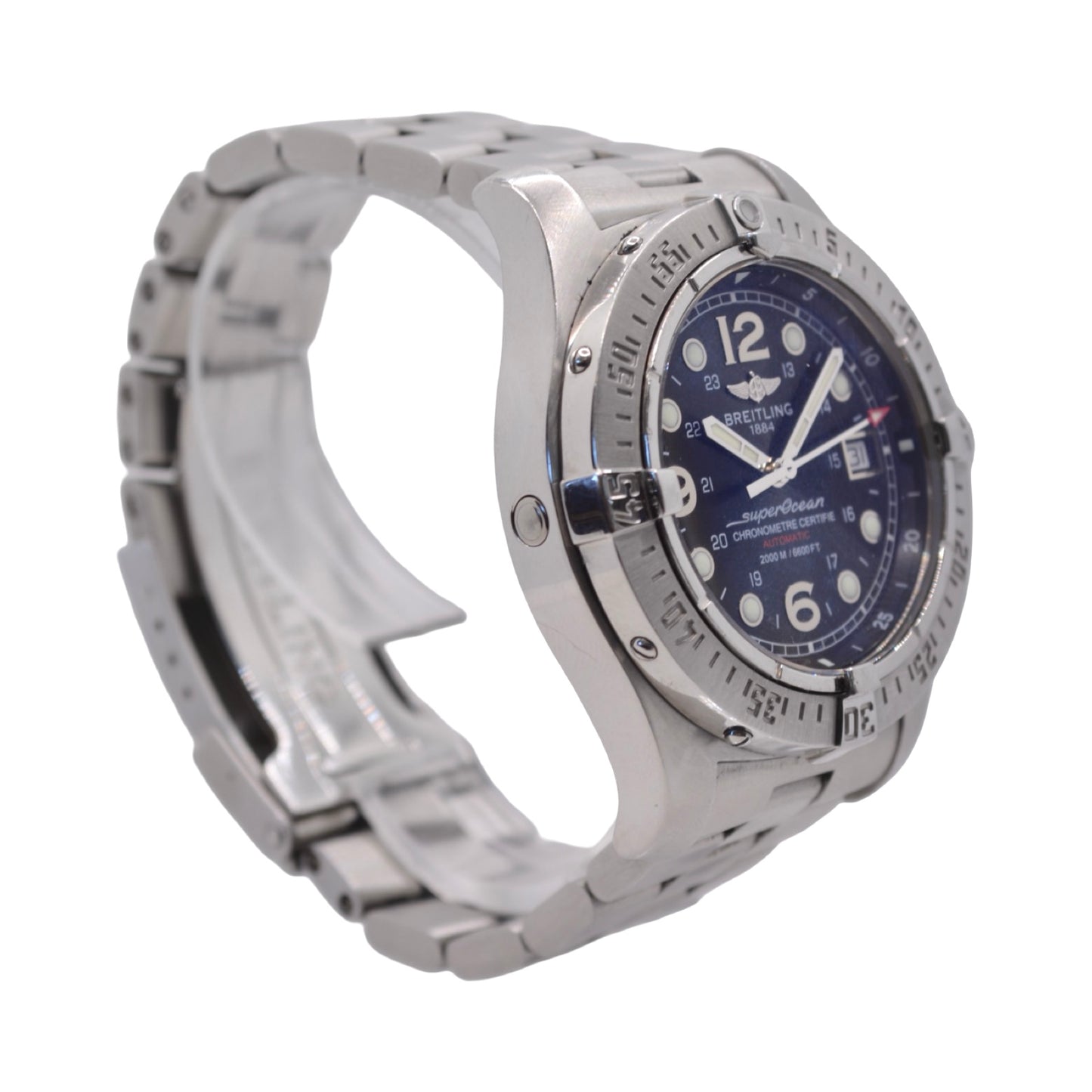 Breitling Superocean Steelfish 44mm Automatic Black Dial Stainless Steel A17390