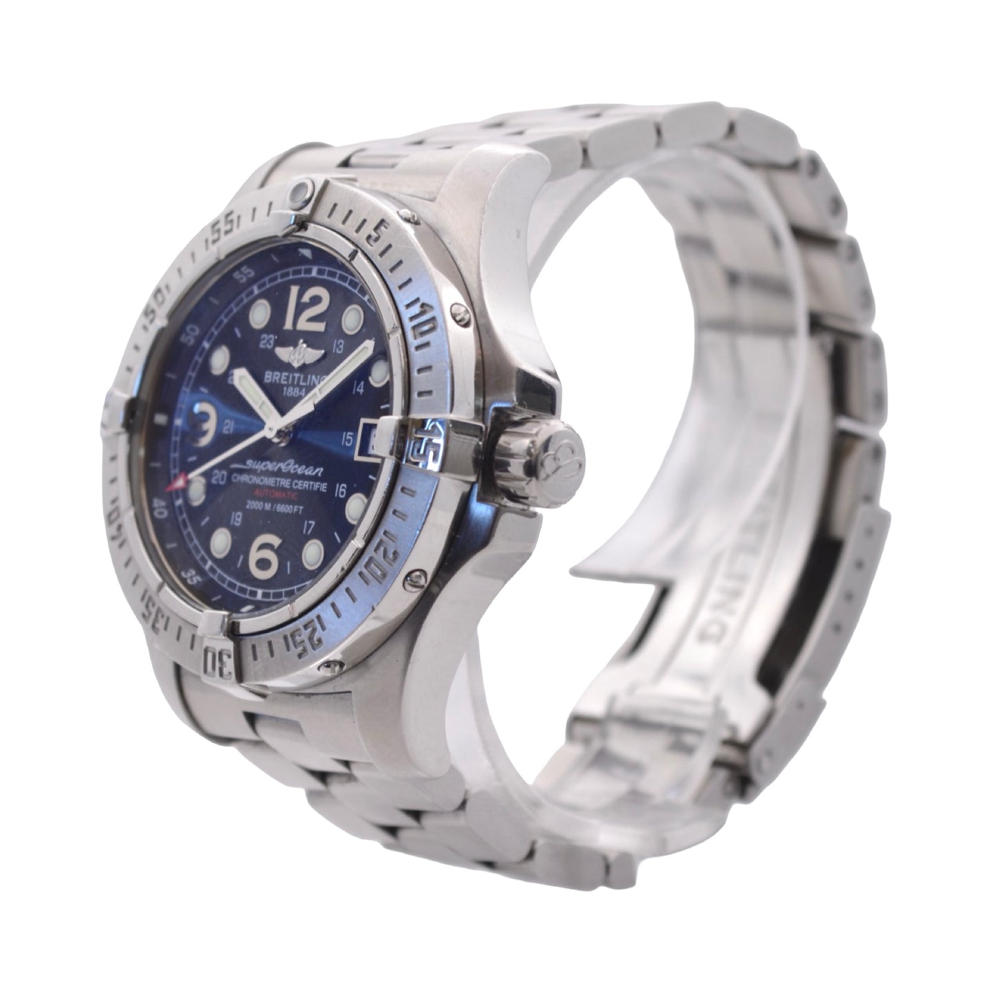Breitling Superocean Steelfish 44mm Automatic Black Dial Stainless Steel A17390