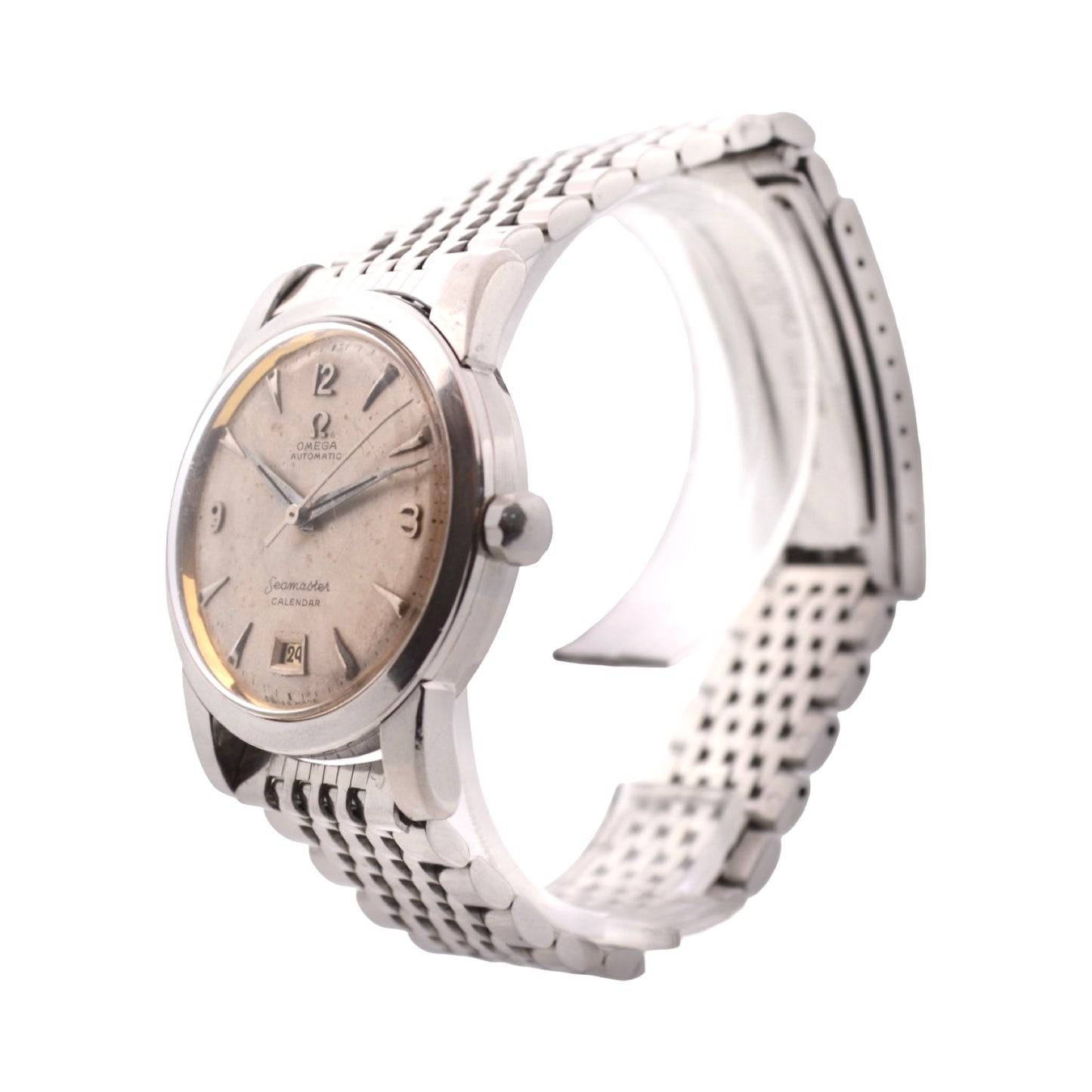 Omega Seamaster Automatic Bumper Calendar 35mm Silver Dial Stainless Steel Bracelet 2757-3 SC