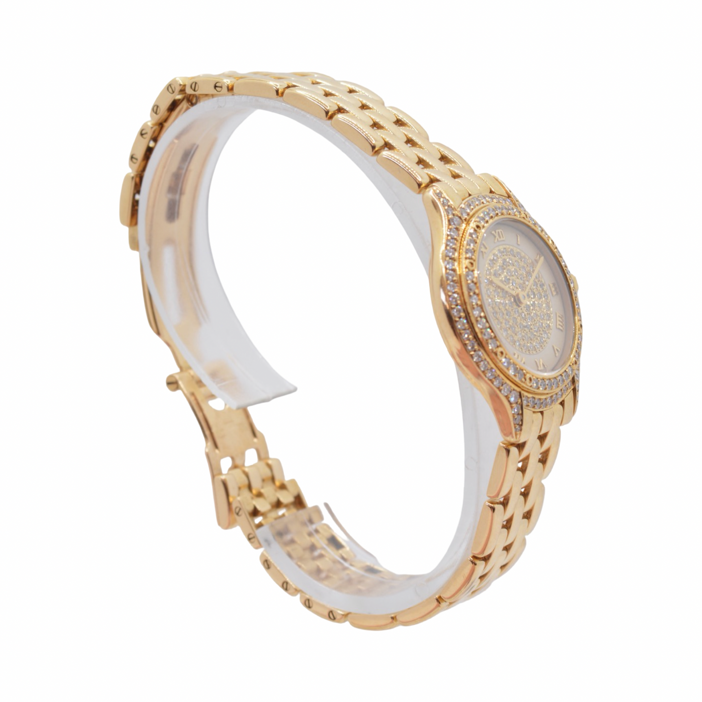 Cartier Cougar 18K Yellow Gold 26mm Factory Diamond Pavé Dial and Bezel Quartz 887907