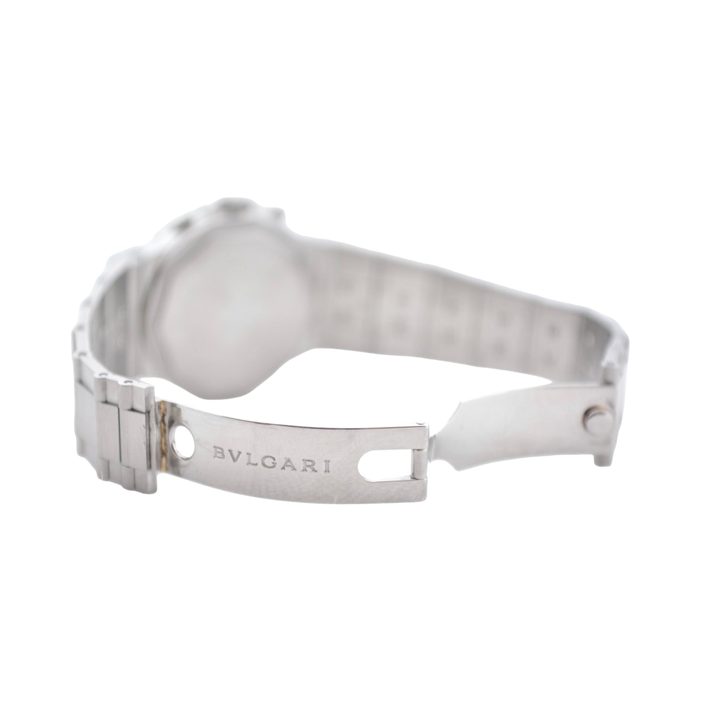 Bulgari Diagono Automatic Chronograph White Dial Stainless Steel Integrated Link Bracelet CH35S