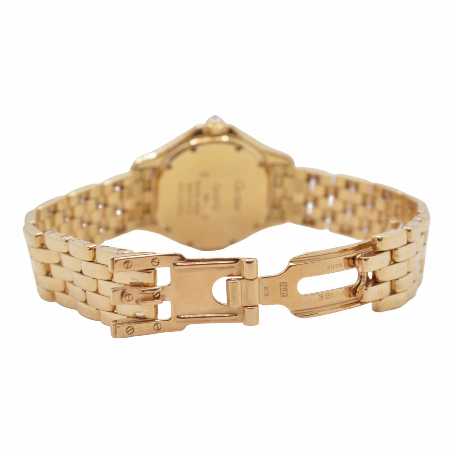 Cartier Cougar 18K Yellow Gold 26mm Factory Diamond Pavé Dial and Bezel Quartz 887907