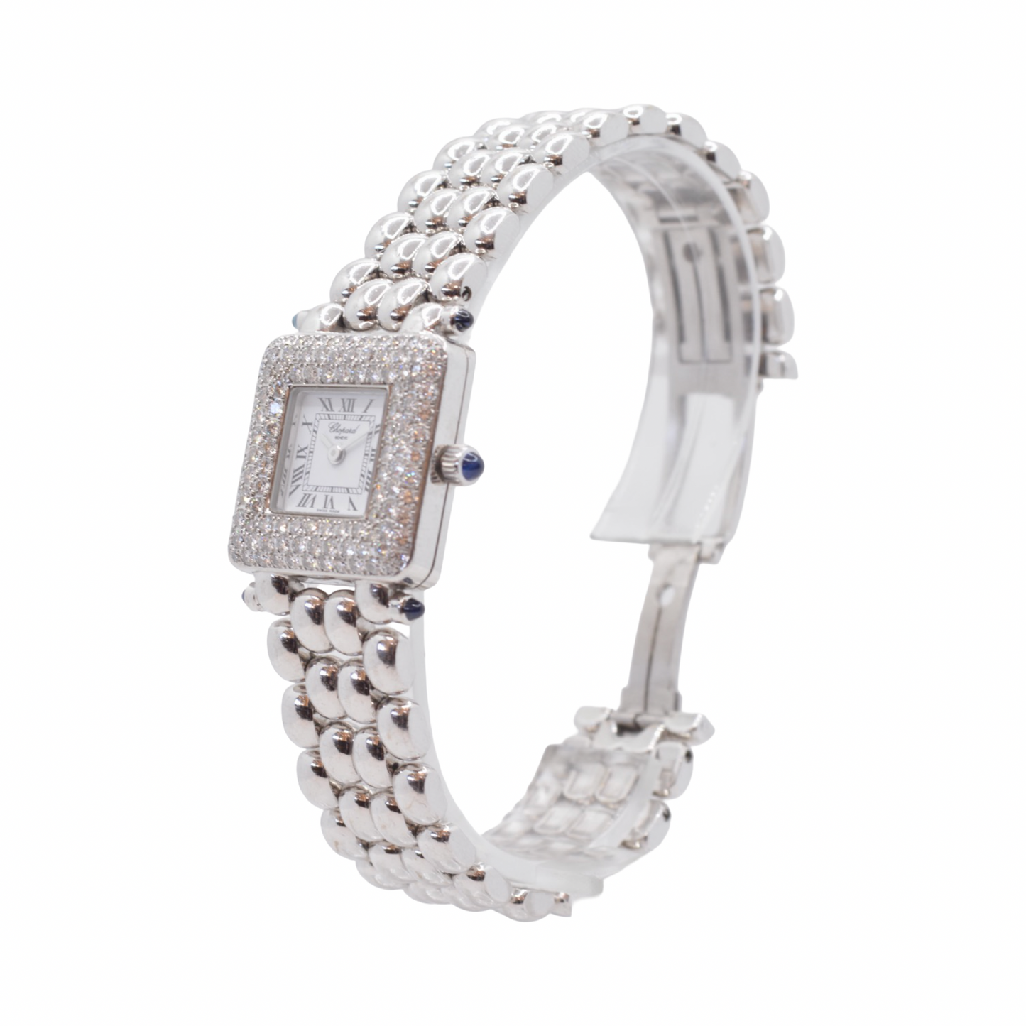 Chopard Les Classique Diamond Collection 18K Solid White Gold Swiss Quartz 10/6115-23