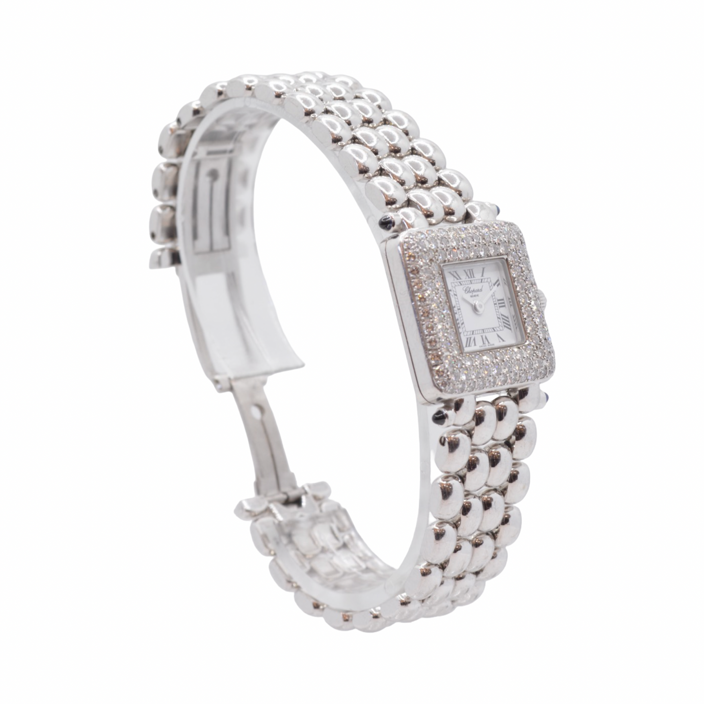 Chopard Les Classique Diamond Collection 18K Solid White Gold Swiss Quartz 10/6115-23