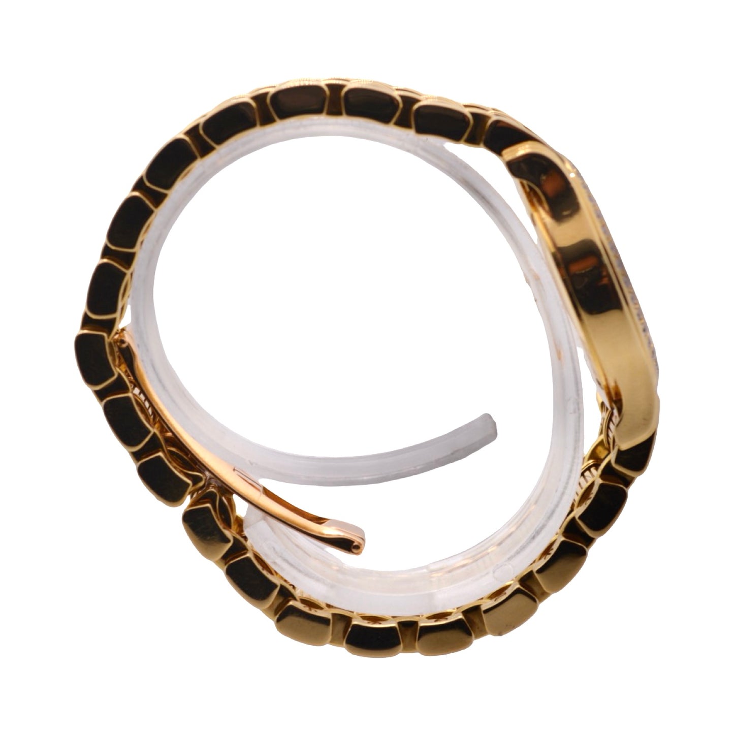 Piaget Polo 18K Yellow Gold Champagne and Blue Lapis Lazuli Dial Diamond Bezel 22005