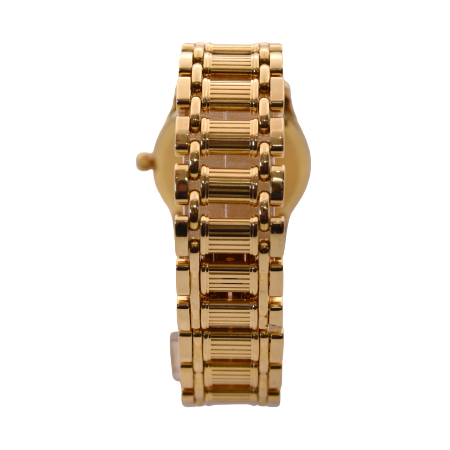 Piaget Polo 18K Yellow Gold Champagne and Blue Lapis Lazuli Dial Diamond Bezel 22005